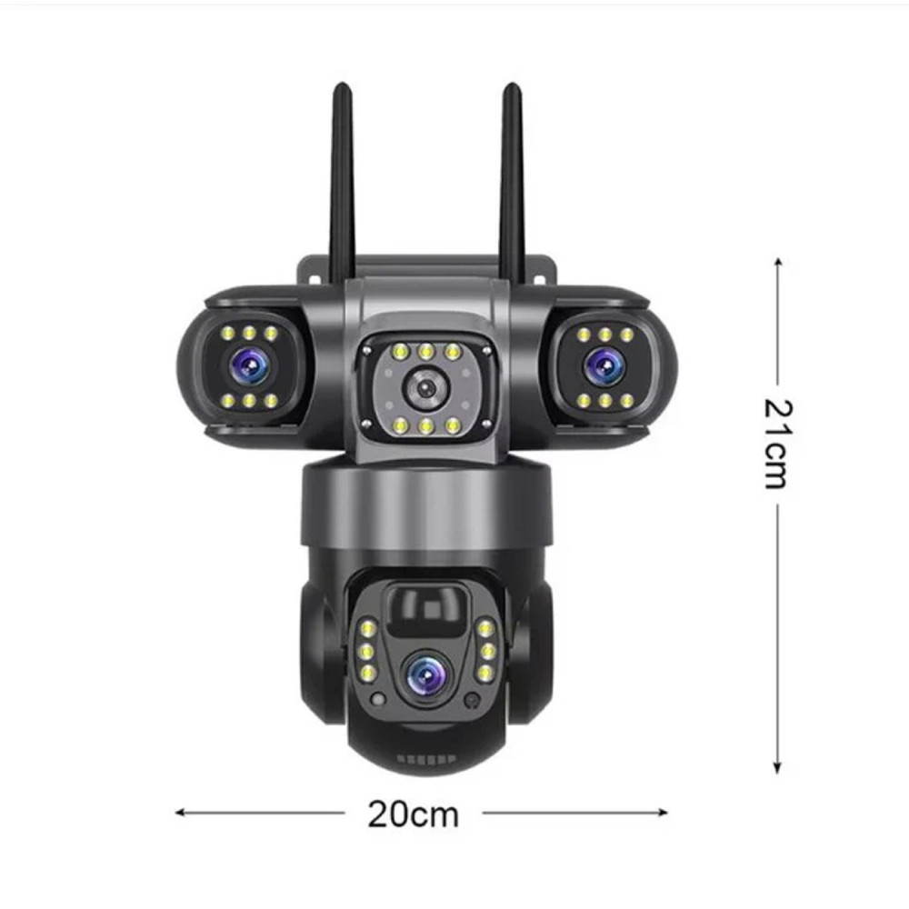 Соларна 4G камера AOV Robot 3311, три камери, 12MP, Colorview