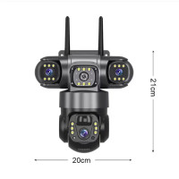 Соларна 4G камера AOV Robot 3311, три камери, 12MP, Colorview