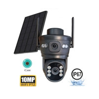 Соларна Wi-Fi IP камера AOV Robot 3313, двойна, 6MP, Colorview