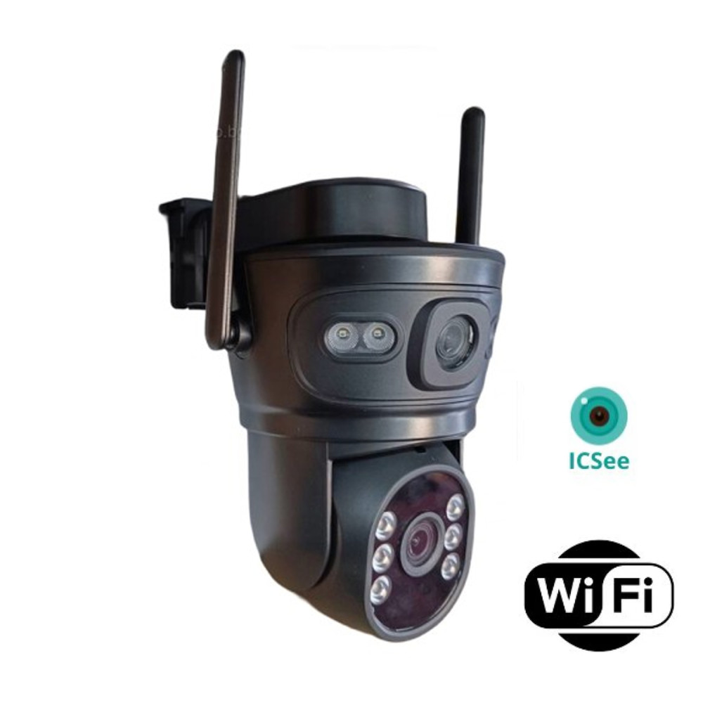Соларна Wi-Fi IP камера AOV Robot 3313, двойна, 6MP, Colorview