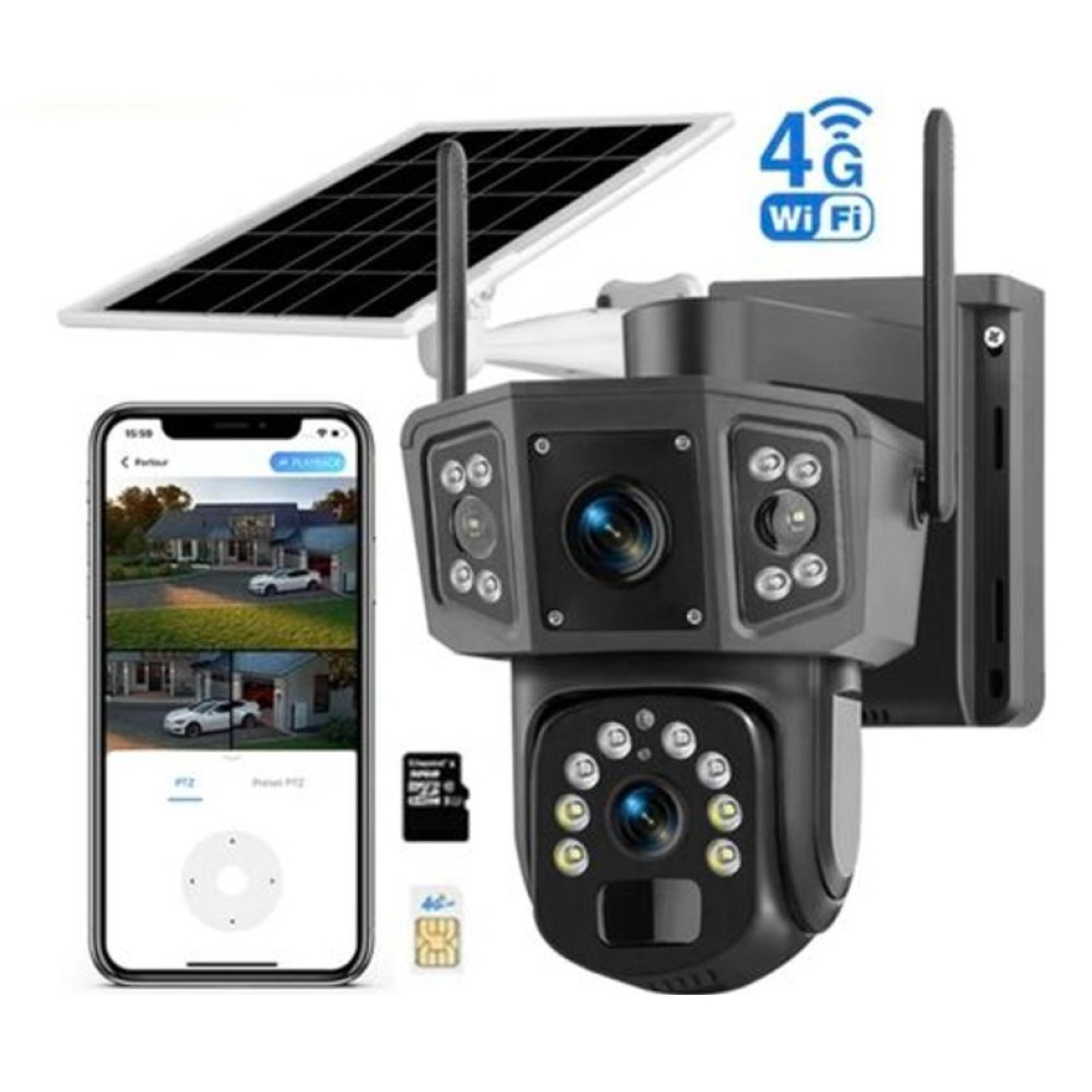 4G Соларна камера със SIM карта Robot Dual Lense IPC-V380-P3