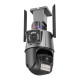 WIFI Двойна камера за наблюдение Robot 360, Аларма, Външен монтаж 