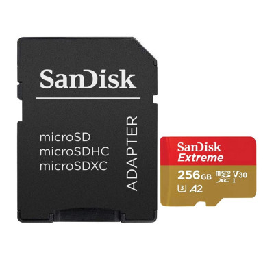 Карта памет SanDisk Extreme 256GB Ultra, A2, Class 10