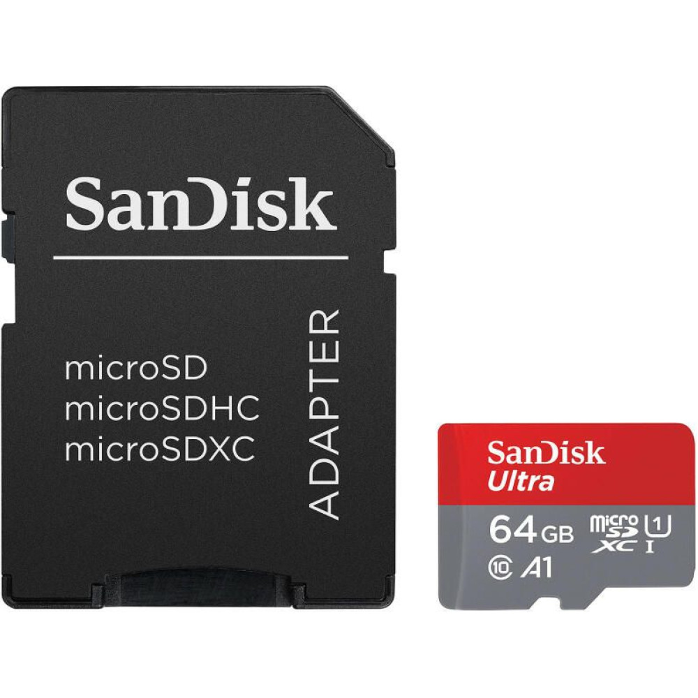 Карта памет SanDsik 64GB Ultra, microSD, SDXC, Class 10