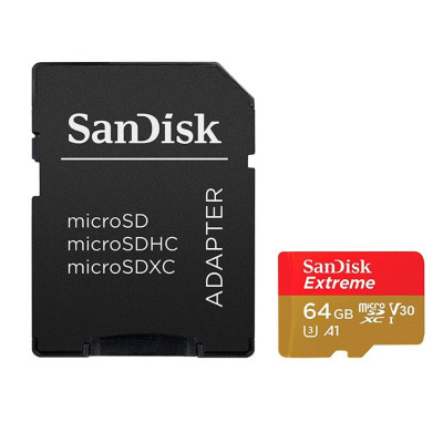 Карта памет SanDisk Extreme PRO Deluxe 64GB Ultra, A2, Class 10