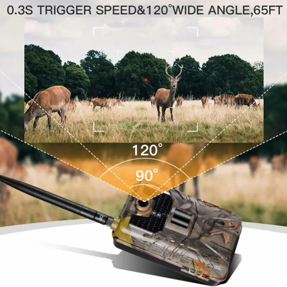 Ловна 4G камера Suntek HC-900Pro 4K с дисплей и нощен режим