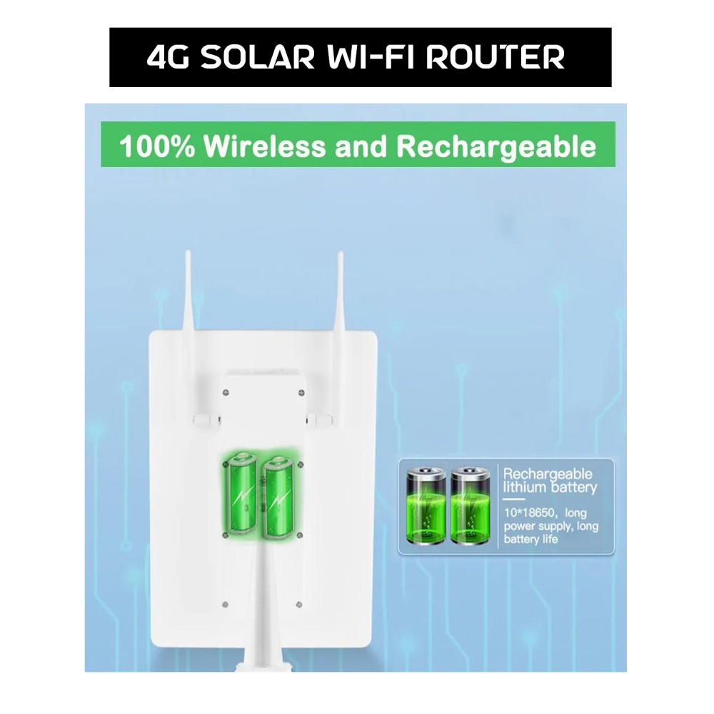 4G LTE Соларен WiFi Рутер - 35000mAh, WiFi, IP65