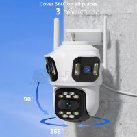 Wi-Fi IP камера SH600CDL с три обектива 6MPx, Colorview