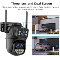 Wi-Fi IP камера SH600PTL с три обектива 12MPx, Colorview