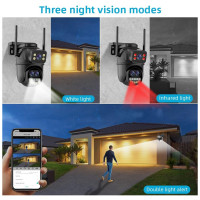 Wi-Fi IP камера SH600PTL с три обектива 12MPx, Colorview