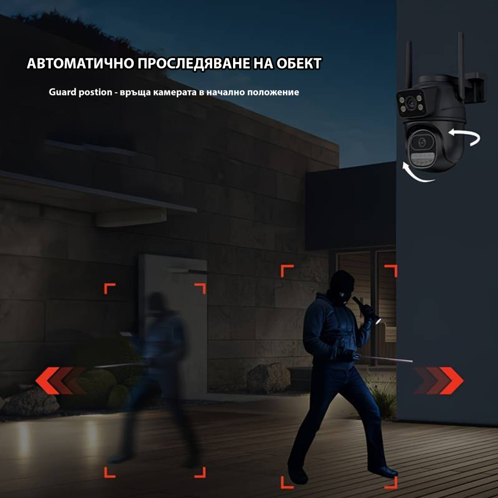Wi-Fi IP камера SH600PDL с два обектива 6MPx, Colorview