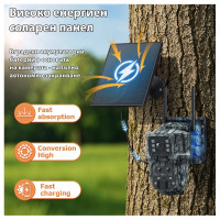 4G Соларна камера със SIM Ubox SH120TUA три обеткива 15х ZOOM 12MP