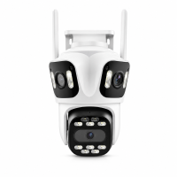 Тройна Wi-Fi IP камера P15 за външен монтаж  9MPx, Colorview
