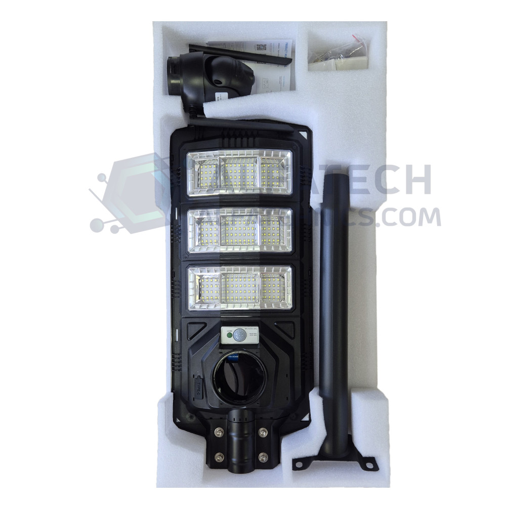 Соларна лампа с WiFi камера за видеонаблюдение XA01-WiFi 4Mpx 1800W