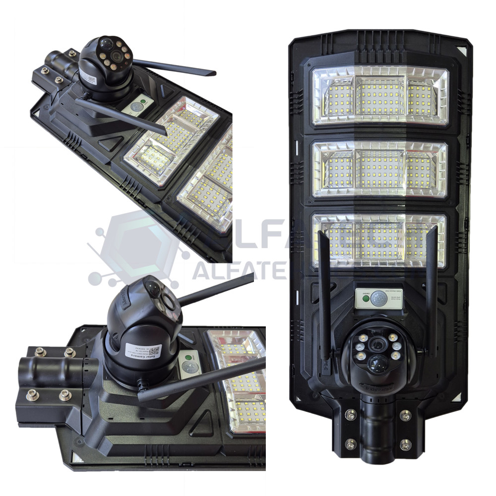 Соларна лампа с WiFi камера за видеонаблюдение XA01-WiFi 4Mpx 1800W