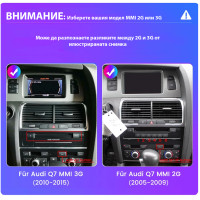 Мултимедия за Audi Q7 2006-2015 MMI2 MMI3 G