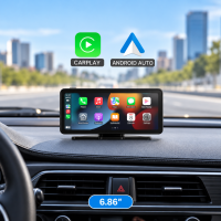 CarPlay и AndroidAuto дисплей 6.86", Bluetooth, опция за камера