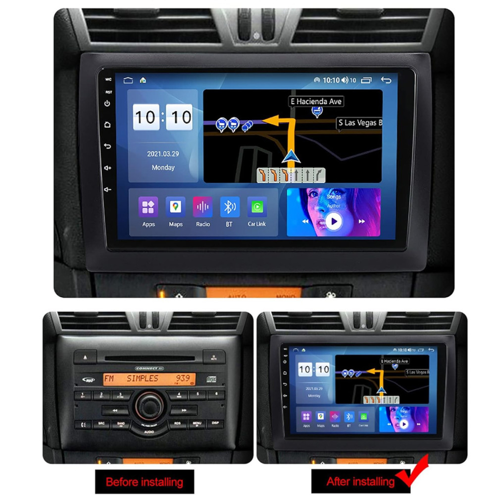 Мултимедия Fiat Stilo 2002-2010 / 9" Android