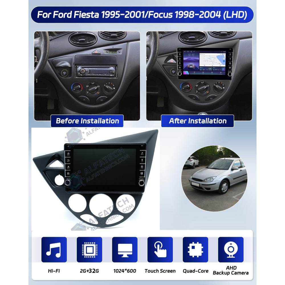 Мултимедия за Ford Focus 1998-2004  с бутони 8 инча