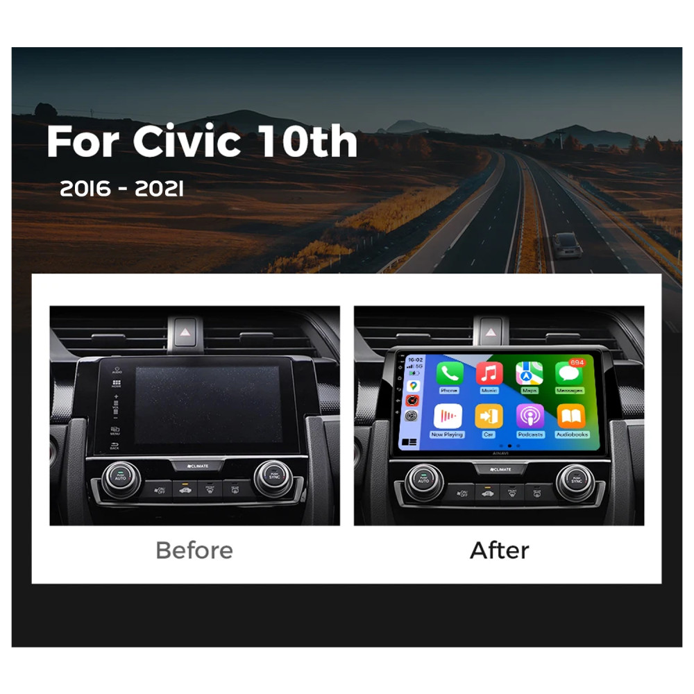 Мултимедия за HONDA CIVIC 2016-2021 - 9 инча