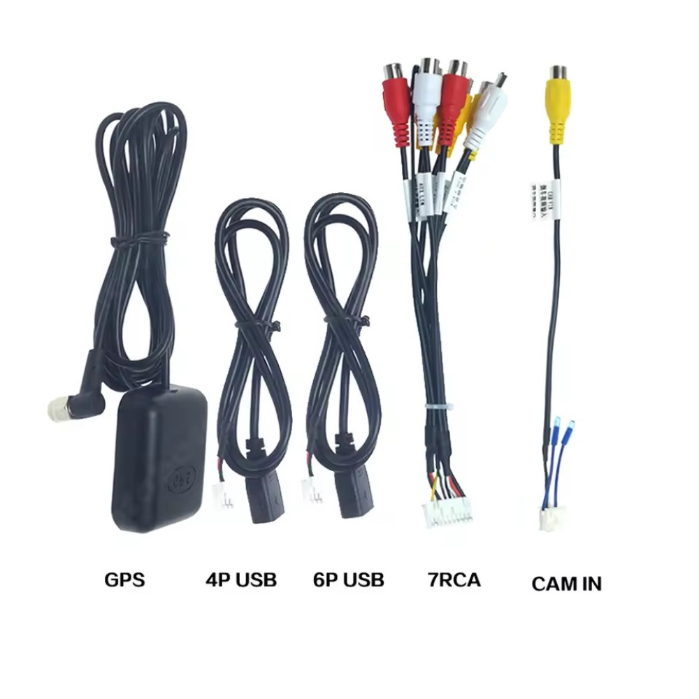 Комплект кабели за Android мултимедия USB, микрофон, камера и RCA