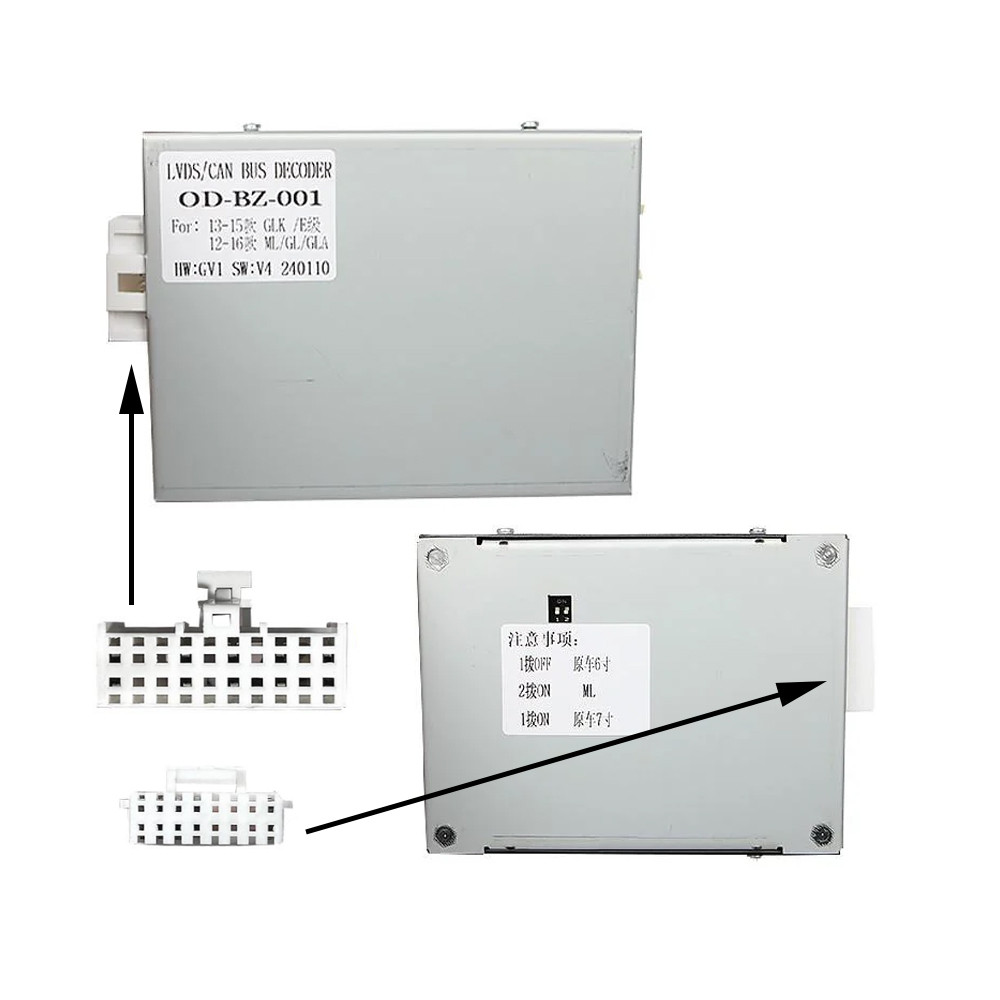 LVDS CANBUS BOX декодер за Mercedes GLK, E, ML, GL, GLA