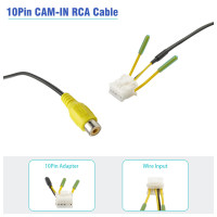RCA 10 Pin кабел за паркинг камера и Wifi антена за Android мултимедия