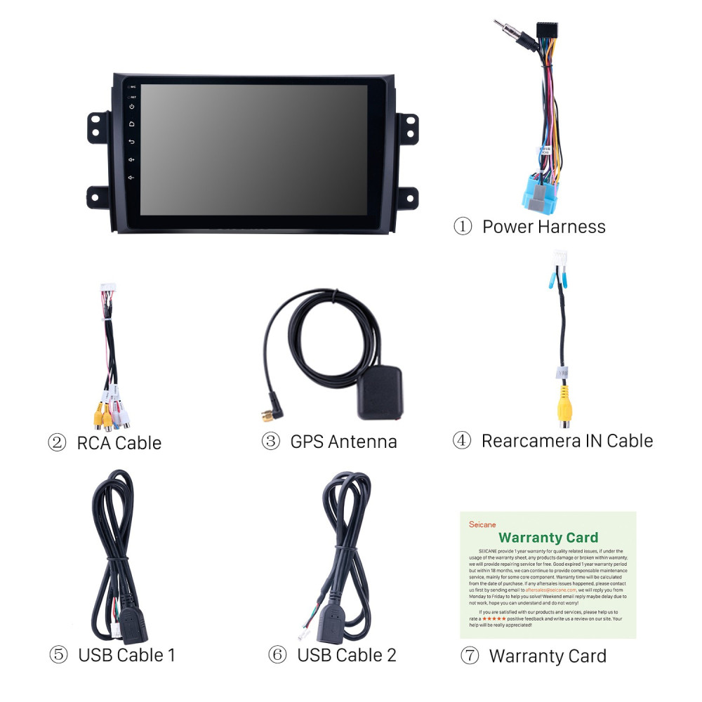 Мултимедия за Fiat Sedici 2005-2014 9"