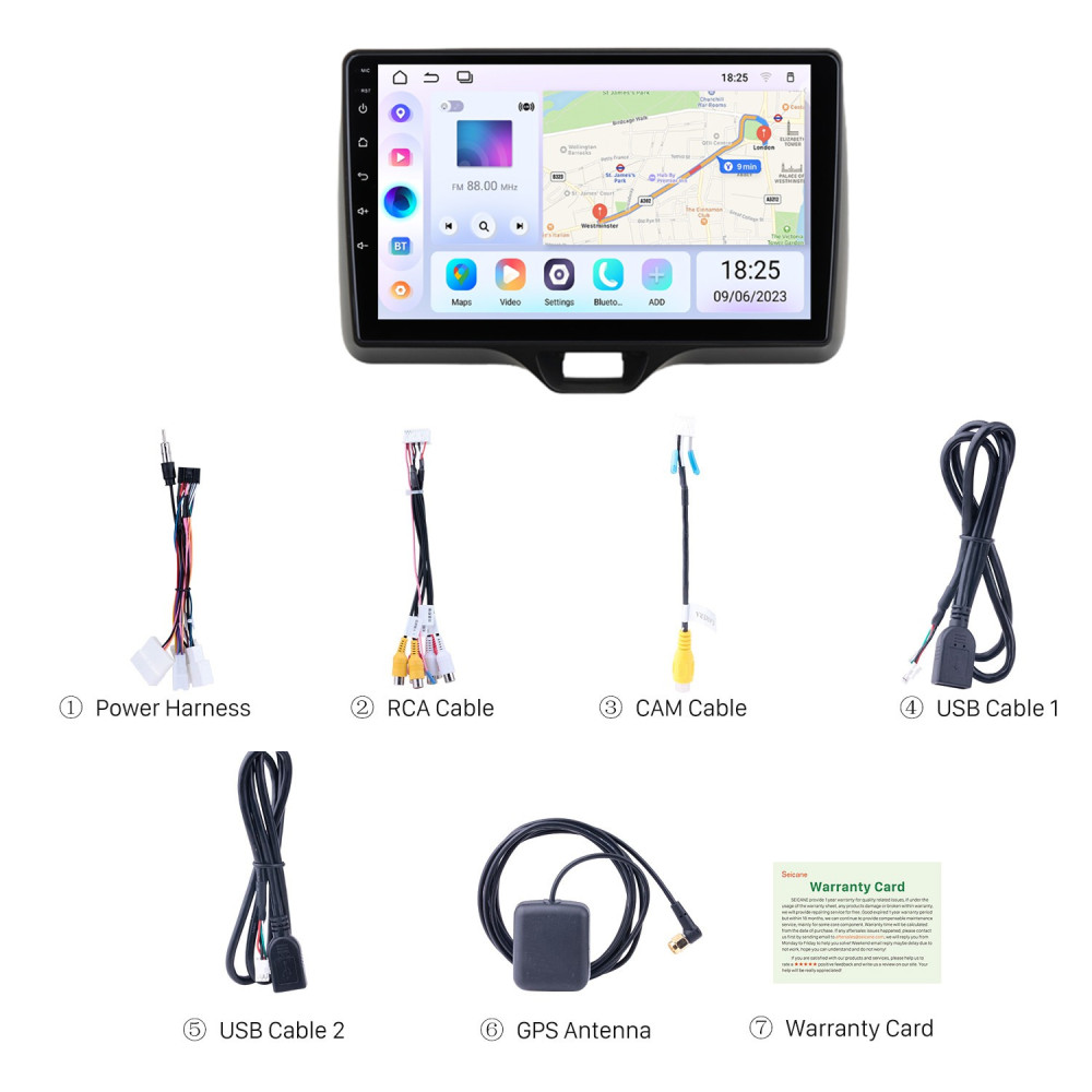 Мултимедия за TOYOTA YARIS VIOS 2019 - 2023