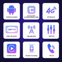 Мултимедия 1009Q8 Knob 2+32GB Android 12" QLED с потенциометри