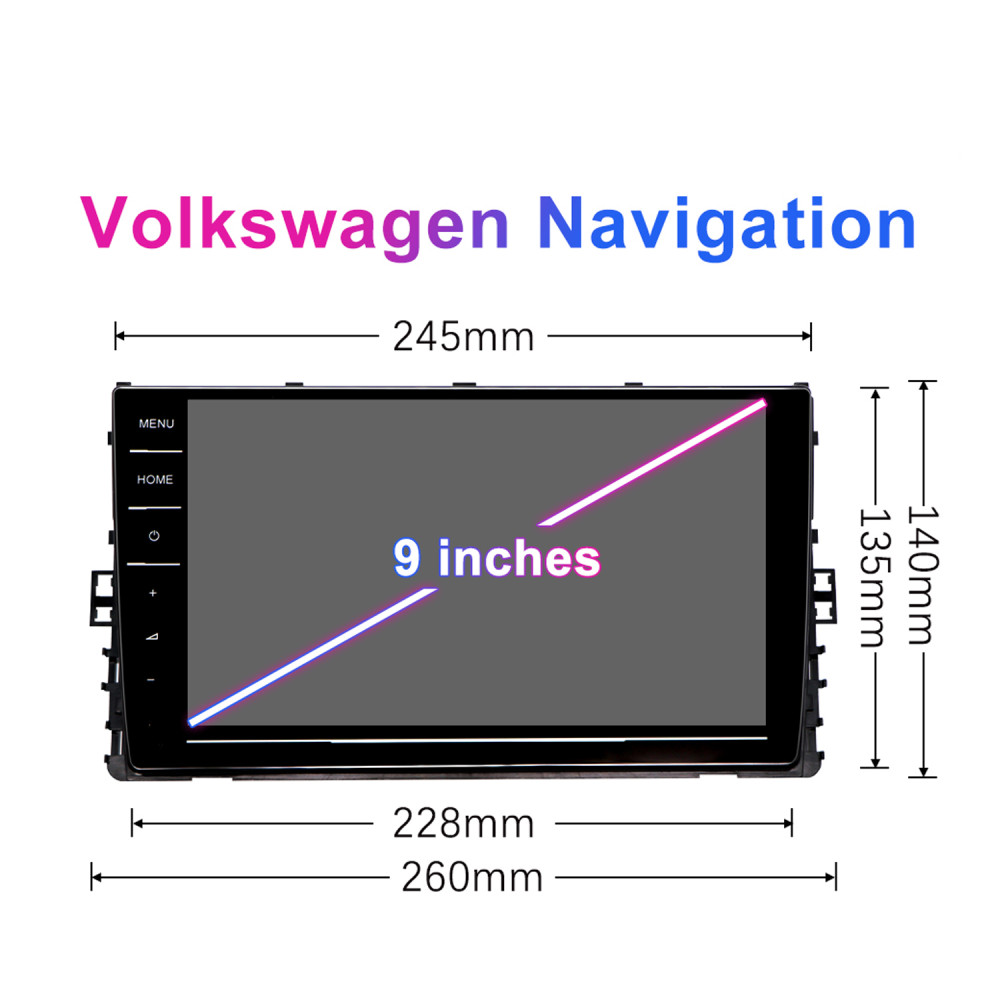 Мултимедия за VW Passat B8 Arteon, Golf 7, Polo T-Cross Tiguan 9" 9013