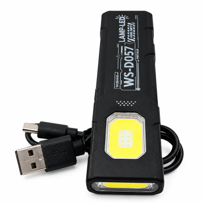 Магнитно мини фенерче с две светлини WS-D057, 5V/1A