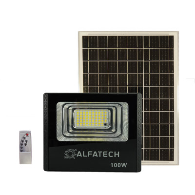 LED Прожектор 100W със соларен панел FL-100-S ALFA TECH