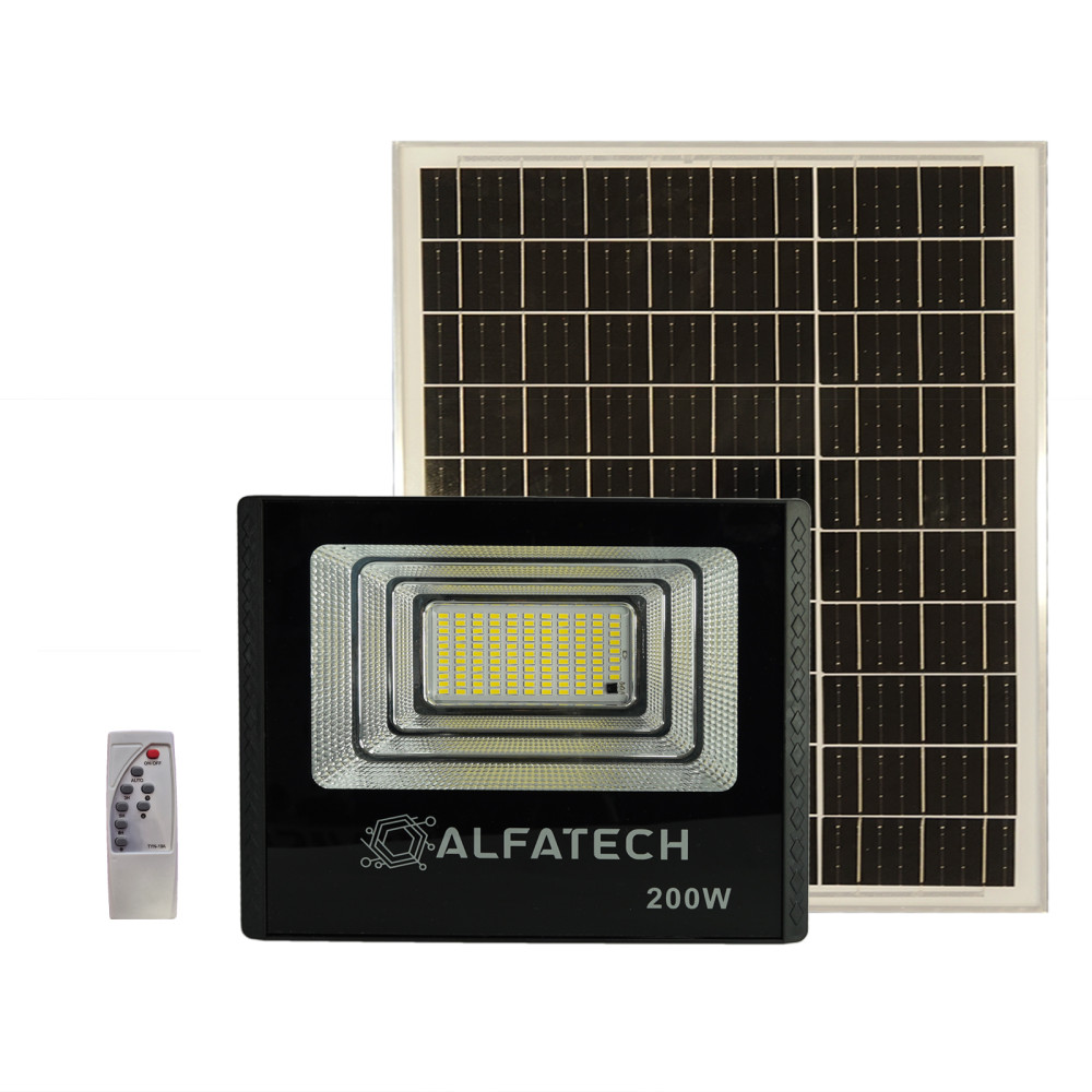 LED Прожектор 100W със соларен панел FL-100-S ALFA TECH