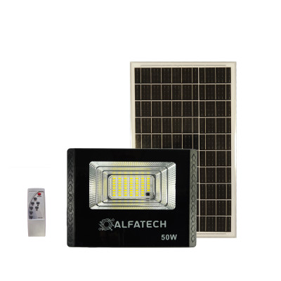 LED Прожектор 50W със соларен панел FL-50-S ALFA TECH