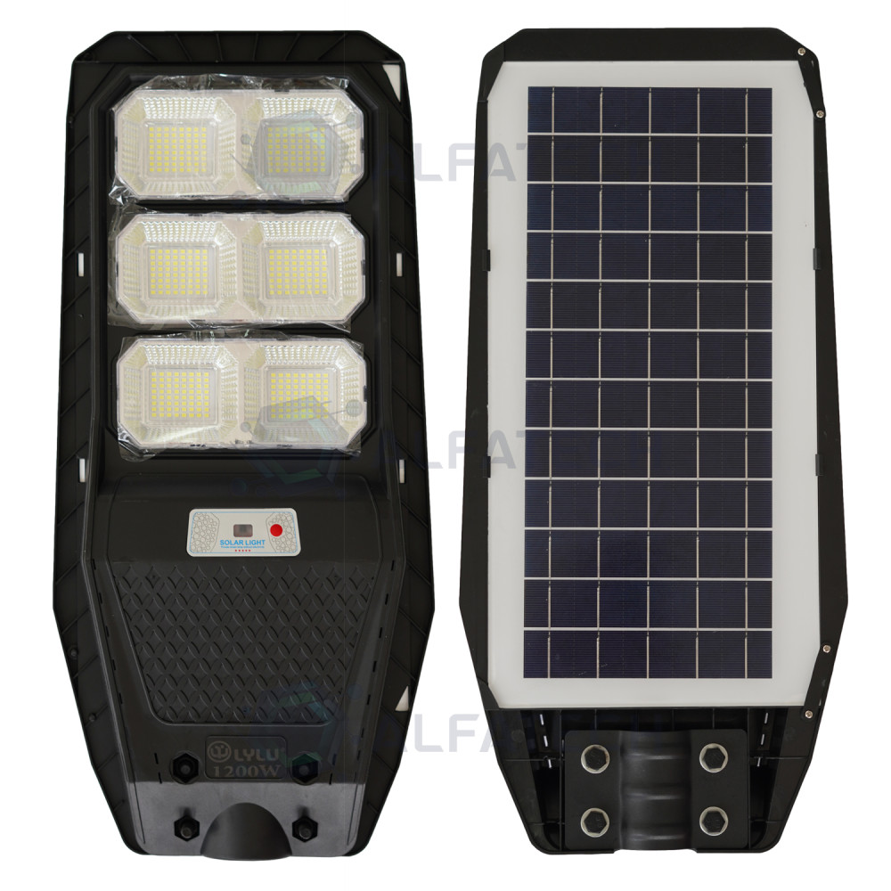 Соларна улична лампа Lylu 1200W вграден соларен панел и дистанционно