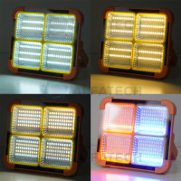 LED Прожектор Orange 1288 вграден соларен панел батерия и магнит