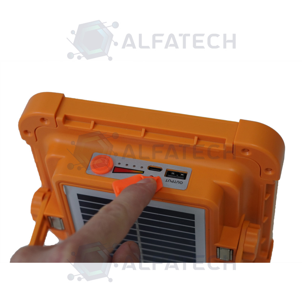 LED Прожектор Orange 1288 вграден соларен панел батерия и магнит