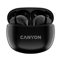 Слушалки Canyon CNS-TWS5W, Bluetooth, Microphone, Charging 500mAh