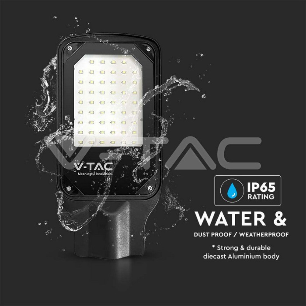 Улична лампа V-Tac Samsung чип 30W 6500K, IP65