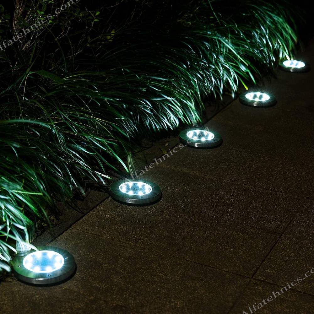 4х Градински Соларни Лампи, 8 LED