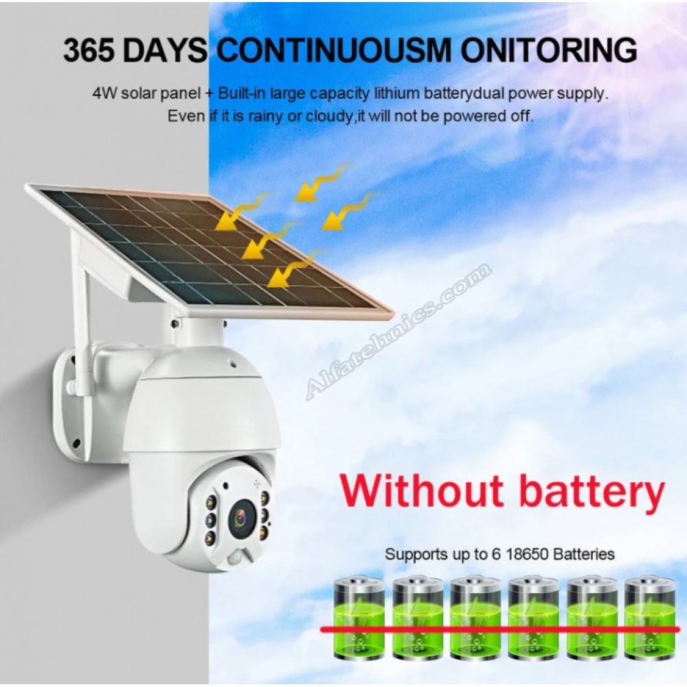 Въртяща соларна WiFi IP камера Solar Star RBX-S10
