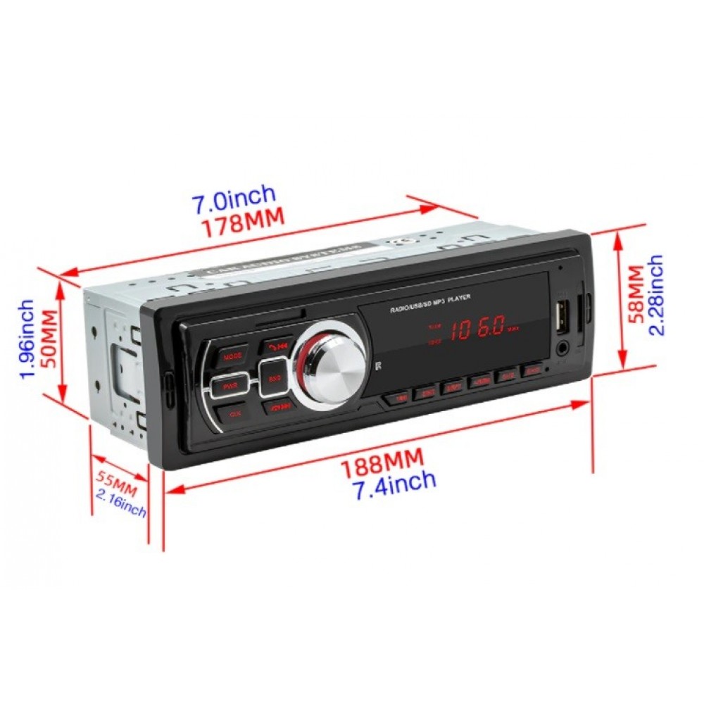 Аудио Плеър 1872BT,aux, BT, USB, SD Card