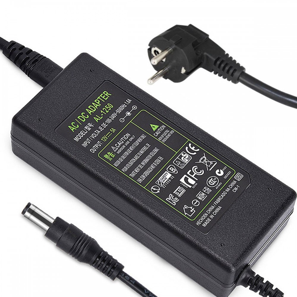 Захранващ адаптер 12V/5A - 60W, 