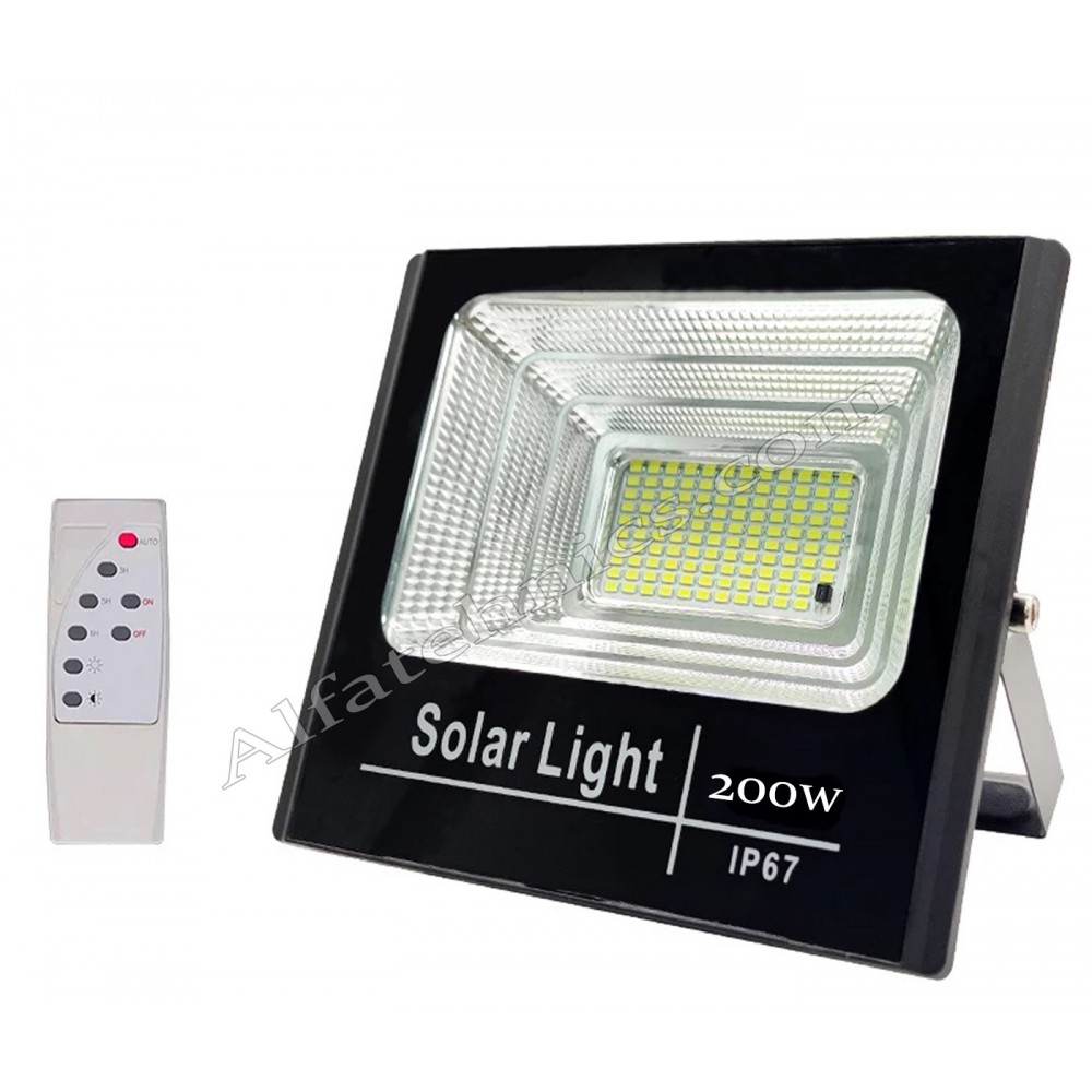 LED Прожектор 200W със Соларен панел