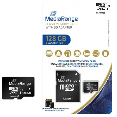 Карта памет MicroSDXC 128GB - MediaRange