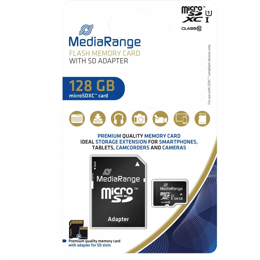 Карта памет MicroSDXC 128GB - MediaRange