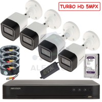 Комплект Turbo HD 5mpx, Hikvision 4 камери