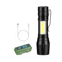 LED Акумулаторен Фенер 1517, Li-ion, 3 режима, ZOOM