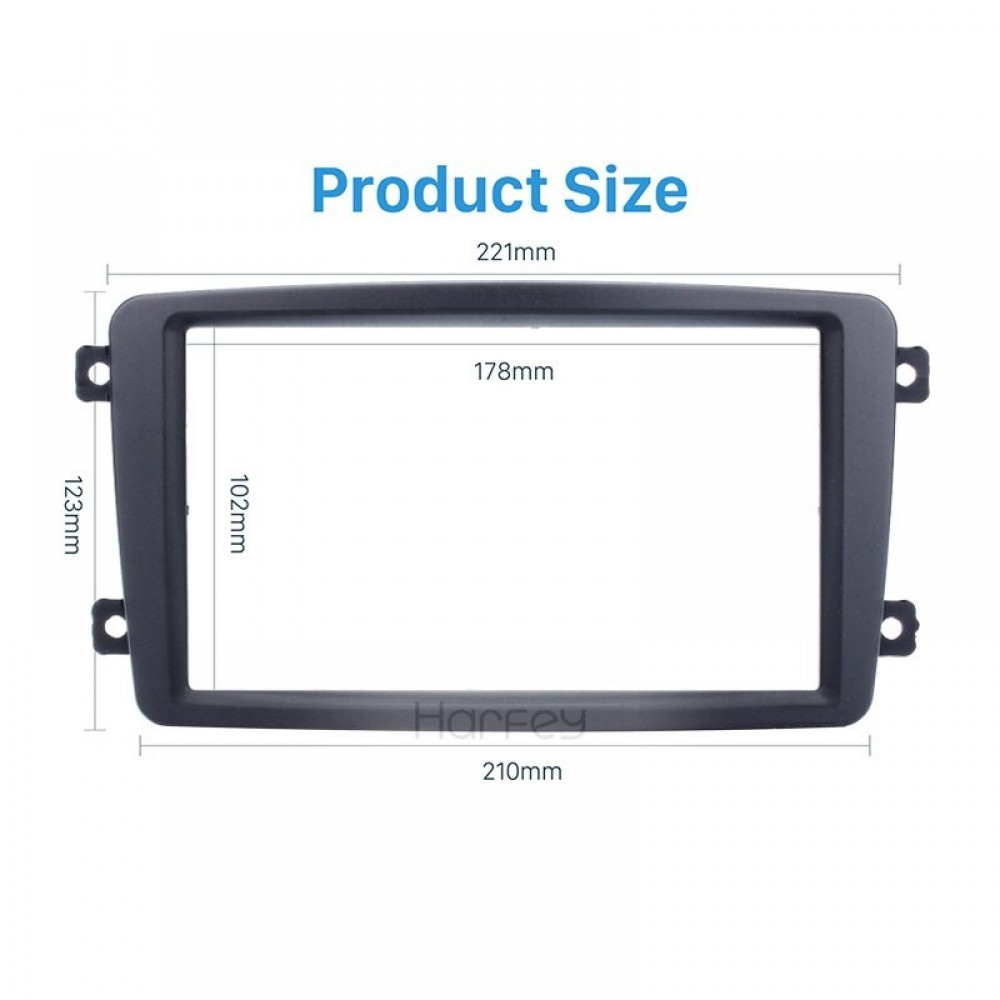 Double din, Mercedes W203, Адаптора Рамка